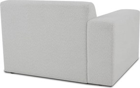 Modul pentru canapea alb cu tapițerie din stofă bouclé (cu colț pe partea stângă ) Roxy – Scandic