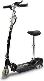 vidaXL Trotinetă electrică cu șa, negru, 120 W