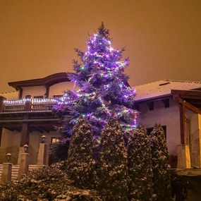 Lumini de Crăciun 20 m, 200 LED-uri, colorat, cablu verde
