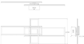 Plafonieră LED dimabilă Zuma Line MS243 LUMENZ LED/55W/230V 3000-6000K negru/auriu+ telecomandă