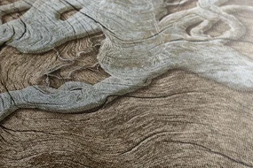 Tablou copacul abstract pe lemn în design bej