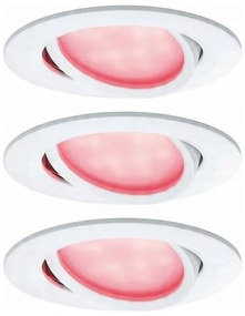 SET 3x corp de iluminat încastrat dimabil pentru baie Paulmann 93940 LED RGBW/2W IP23 230V