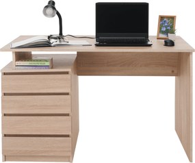 Masă PC, stejar sonoma, HANY NEW