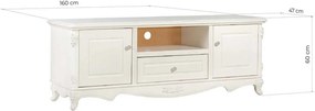 Set lemn masiv alb Living Paris 3 Piese - Dreapta
