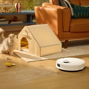 Aspirator robot Roborock Q10 PF+, 10.000 Pa, 150 min, 0,35 L, Wi-Fi, Uscat/umed, Ridicare automata a mopului, LiDAR 360°, Cartografiere 3D, Control vocal, Alb