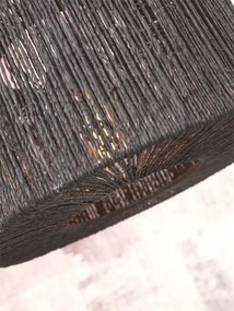 Lampa de podea eco din iuta Iguazu S 30cm, negru