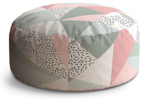 Taburet Circle figuri în culori delicate, colorat