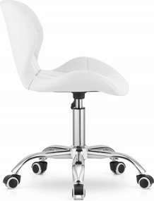 OFERTA Scaun de birou alb AVOLA din piele ecologica II. calitate