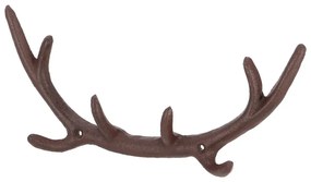 Cuier de perete maro din metal Antlers – Esschert Design