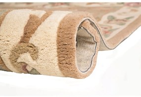 Covor din lână Flair Rugs Aubusson, ⌀ 120 cm, bej
