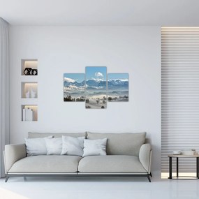 Tablou cu munții înzăpeziți (90x60 cm)