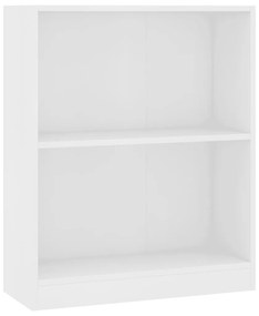 800855 vidaXL Bibliotecă, alb, 60x24x76 cm, lemn compozit