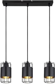 Rabalux Dimitri lampă suspendată 3x40 W negru 3126