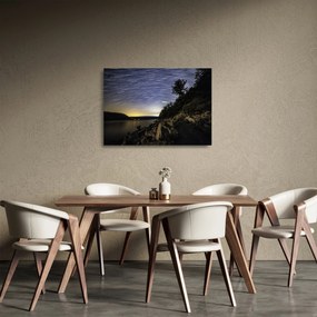 Tablou pe sticlă - cerul cu apus de soare (70x50 cm)