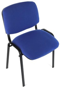 Scaun de conferinta Viva N, picioare negre, albastru
