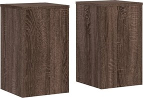 vidaXL Suport de plante 2buc. stejar maro 30x30x50cm lemn prelucrat