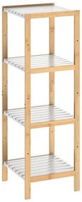 Deuba Raft bambus 110x33x34cm - alb