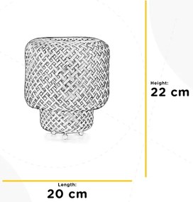 Lampă de masă ONLI BAMBOO 1xE27/22W/230V