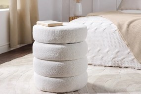 Taburete cu spatiu de depozitare, Tesatura Boucle, VOQUE 50cm