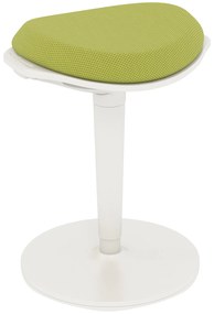 HOMCOM Scaun Ergonomic Reglabil pe Înălțime cu Înclinare 5°, Scaun Modern din Poliester, Spumă și PP, 42,5x35,5x56,5-71,5 cm, Verde | Aosom Romania