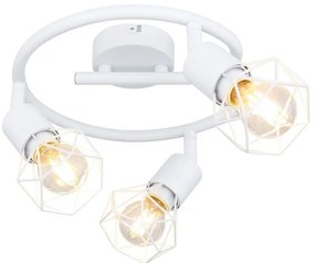 Plafoniera cu 3 spoturi design industrial XARA I alb 23cm