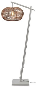 Lampadar eco din bambus cu ratan Madeira white/48cm, nat
