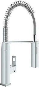 Baterie bucatarie cu dus extractibil Grohe Eurocube cu doua tipuri de jet crom