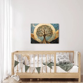Tablou – Arborele vieții și spirale (70x50 cm)