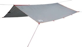 vidaXL Prelată de camping, gri și portocaliu, 500x294 cm, impermeabilă