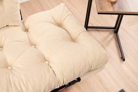 Canapea extensibila cu 2 Locuri Mocca, 155 x 85 x 73 cm