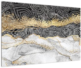 Tablou - Mandala în marmură (90x60 cm)