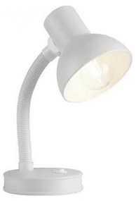JUST LIGHT. 11080-16 - Lampă de birou flexibilă FLEXI 1xE27/25W/230V albă
