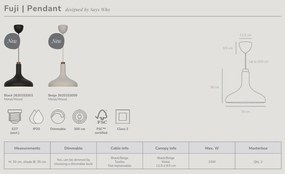 Lustra, Pendul Design Scandinav Fuji bej