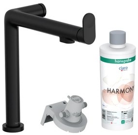 Baterie chiuveta bucatarie neagra cu filtru de apa Hansgrohe Aqittura M91 76802670 Negru mat