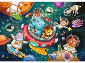 PUZZLE ANIMALUTE IN SPATIU 2 X 12 PIESE - RAVENSBURGER (RVSPC00857)