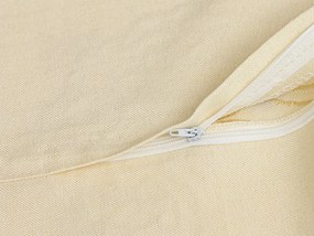 Husa de perna decorativa VINING LEAVES 40x40 cm, crem