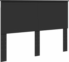 vidaXL Tăblie cap cu headboard Stejar Negru 140 cm Lemn compozit