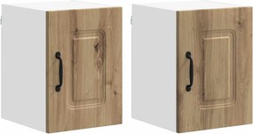 vidaXL Dulap de bucătărie cu depozitare Kalmar 2 pcs Stejar Artizanal