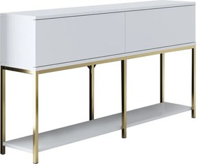 Consola, Hanah Home, Lord, 150x80x30 cm, Alb/Auriu