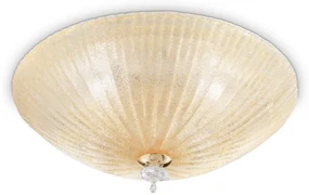Aplica perete sau tavan, diametru 40cm, SHELL PL3 Amber 140179