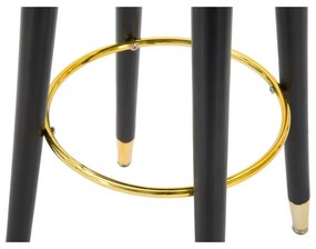 Scaun de bar turcoaz tapițat (înălțime șezut 74 cm) Paris – Mauro Ferretti