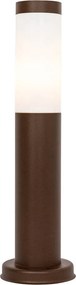 Stâlp de exterior ruginiu maro cu opal 45 cm IP44 - Rox
