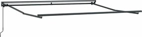 vidaXL Cadru de copertină Manual Ajustabil Antracit 3,5 x 2,5 m Oțel