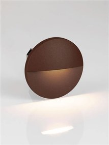 Spot aplicat perete exterior LED 2700K IP65 Toc corten