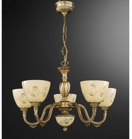 Candelabru din alama 5 brate design italian 6258