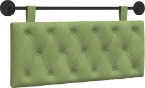 vidaXL Cap de pat suspendat Verde deschis 110 x 55 x 7 cm Catifea