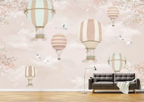 Tapet Premium Canvas - Baloane cu aer cald abstract