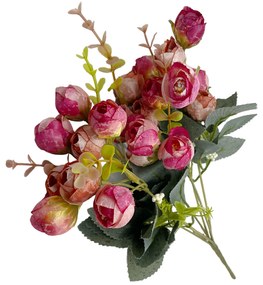 Bujori roz artificiali MARIE, 30cm