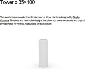 Ghiveci plante design decorativ exterior/interior TOWER 35×100cm