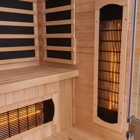 Infračervená sauna Skara čierna s technológiou Dual